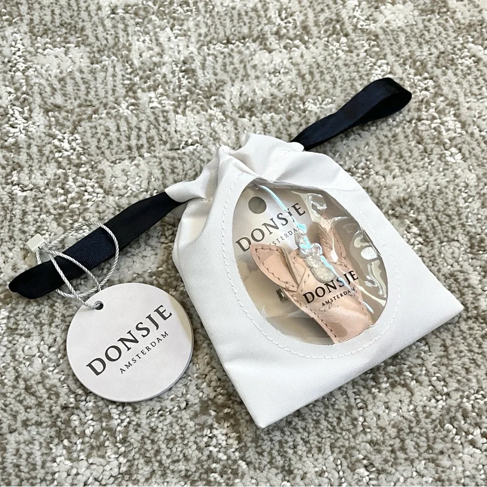DONSJE Girls’ Leather Unicorn Josy Special Hairclip—Light Rose